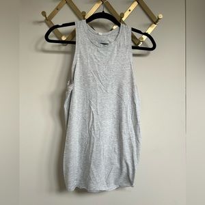 Lululemon Light Gray Tank Top with Open Tie Back, Size 4